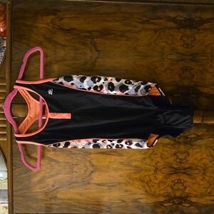 ZeroXposur Big Girls Pretty Plus One Piece Swimsuit Size 14P Large NWT